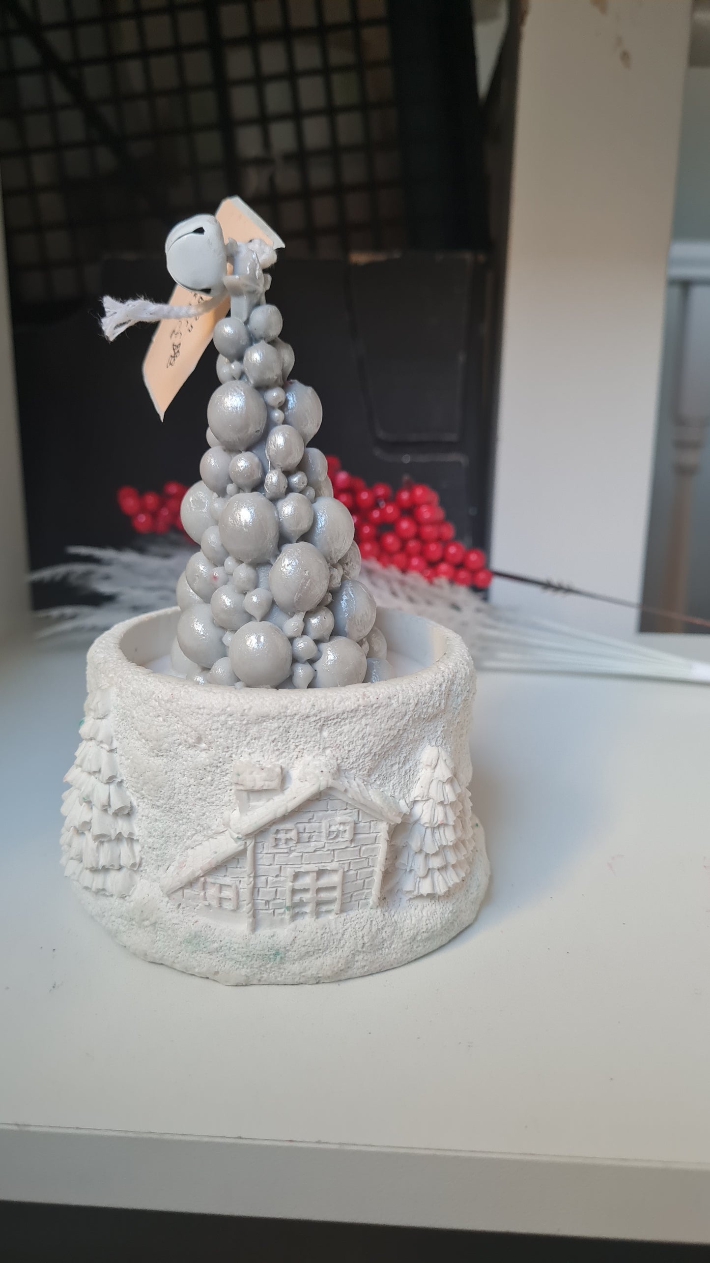 Snow town with Christmas tree"Candels Soya wax 100%natural