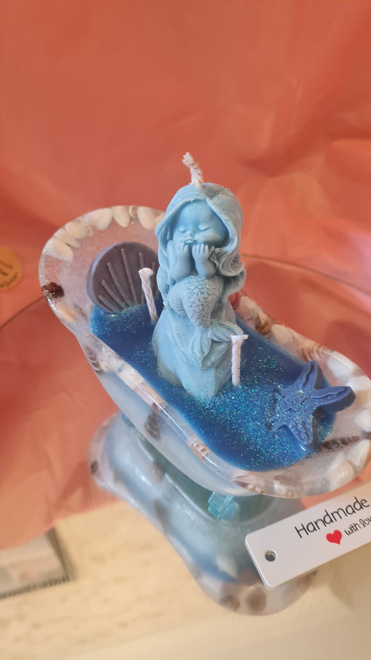 The Mermaid in the bathtub Candle Soy Wax( 246g)