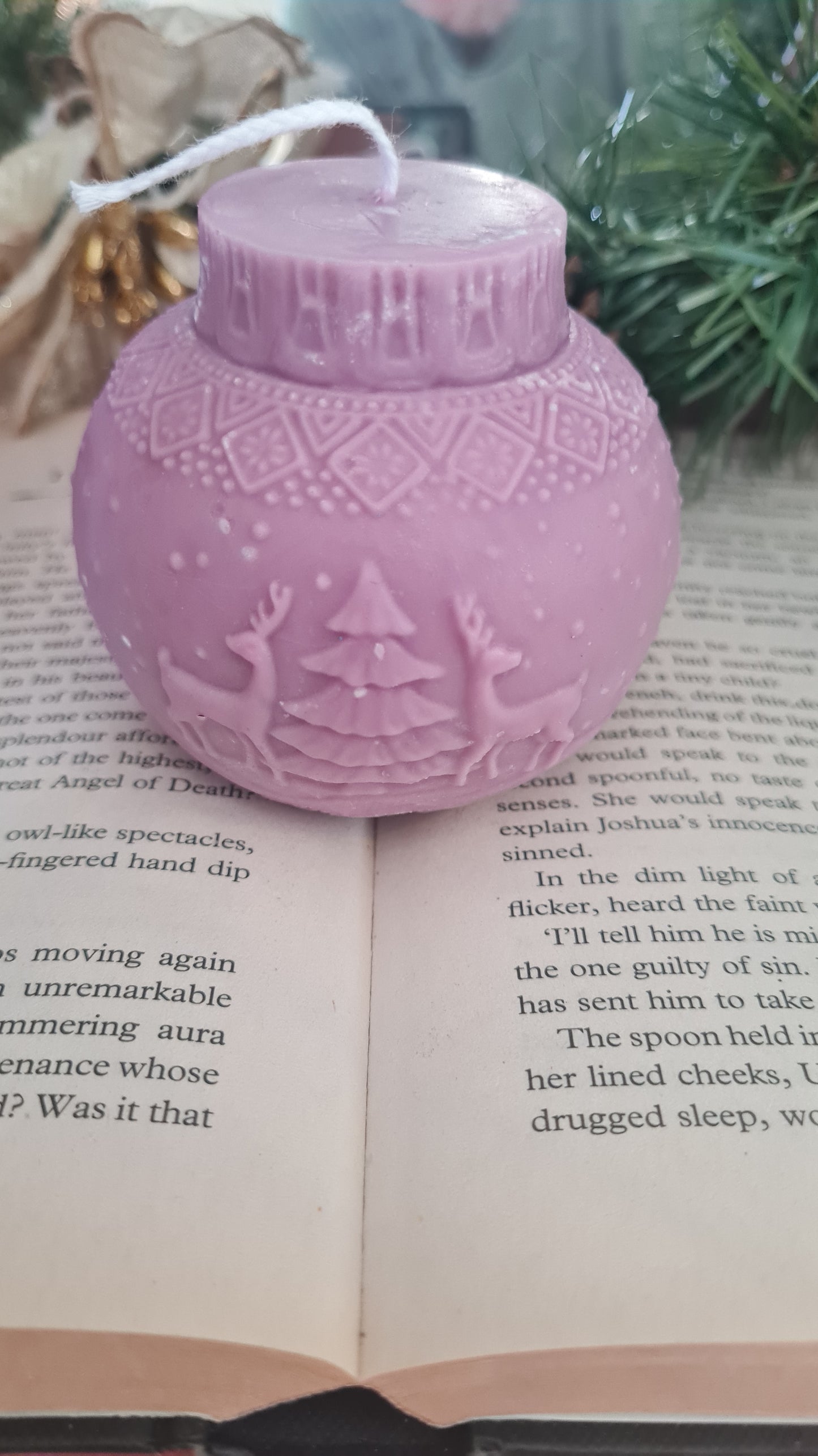 Globe with Christmas pattern(200g)