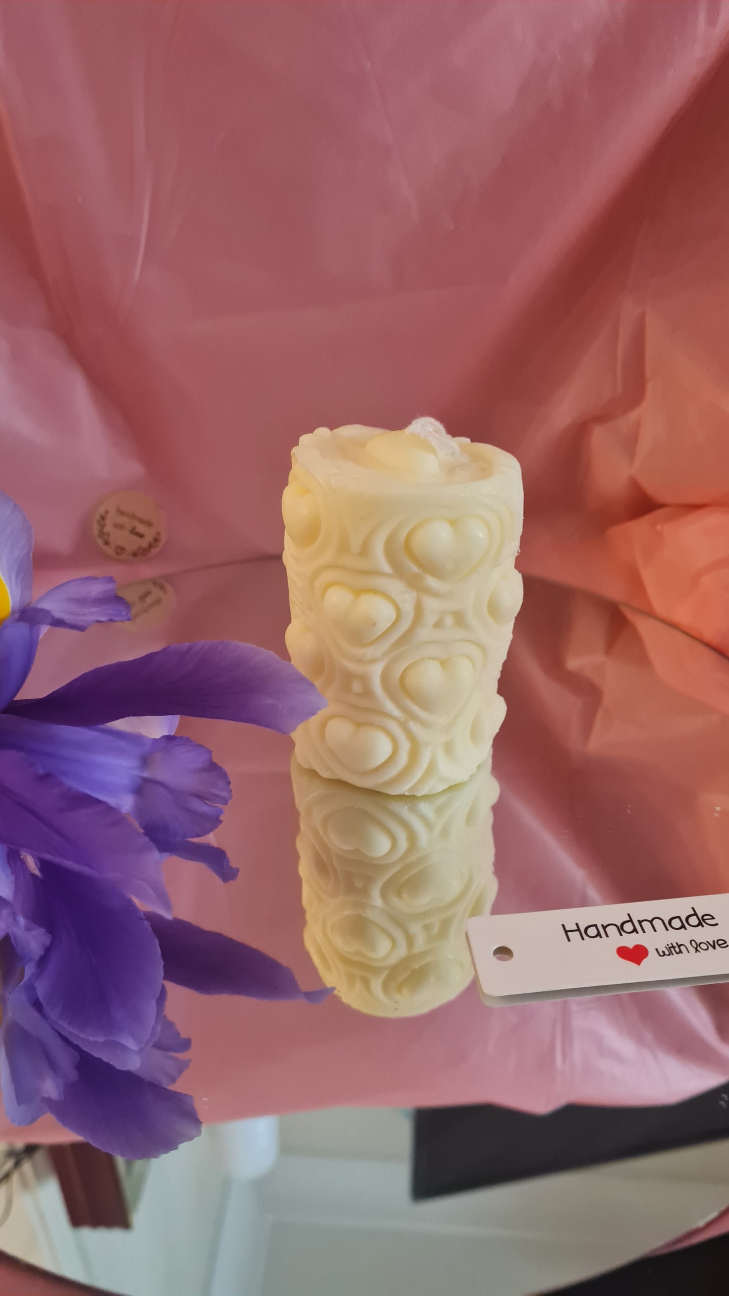 Heart- shaped Cylindrical Aromatherapy candle(159g)