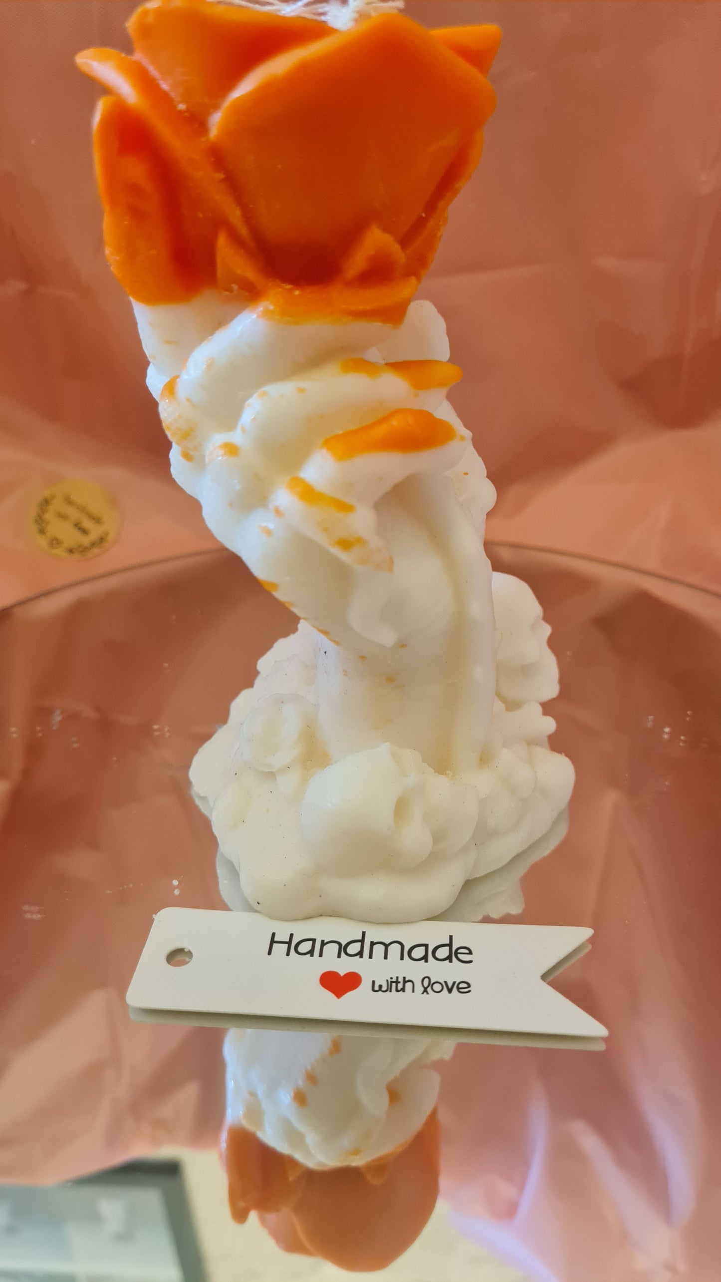 Rose Hand Candle Soy Wax (186g)