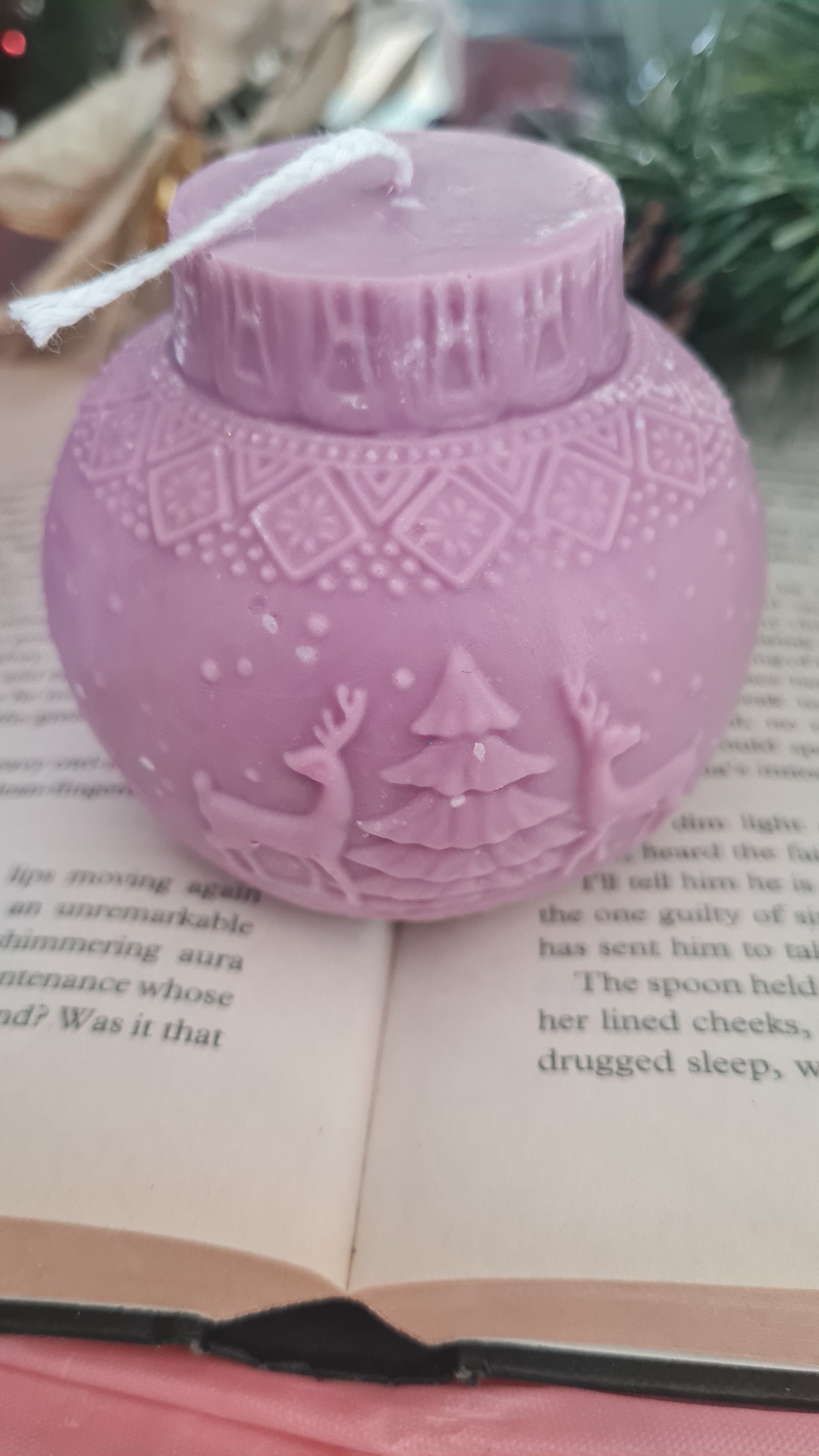 Globe with Christmas pattern(200g)