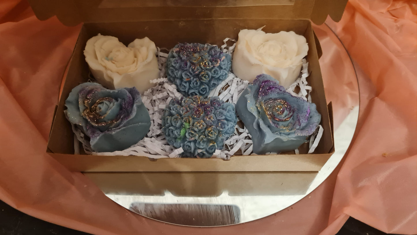 box with wax melt hearts (210g)