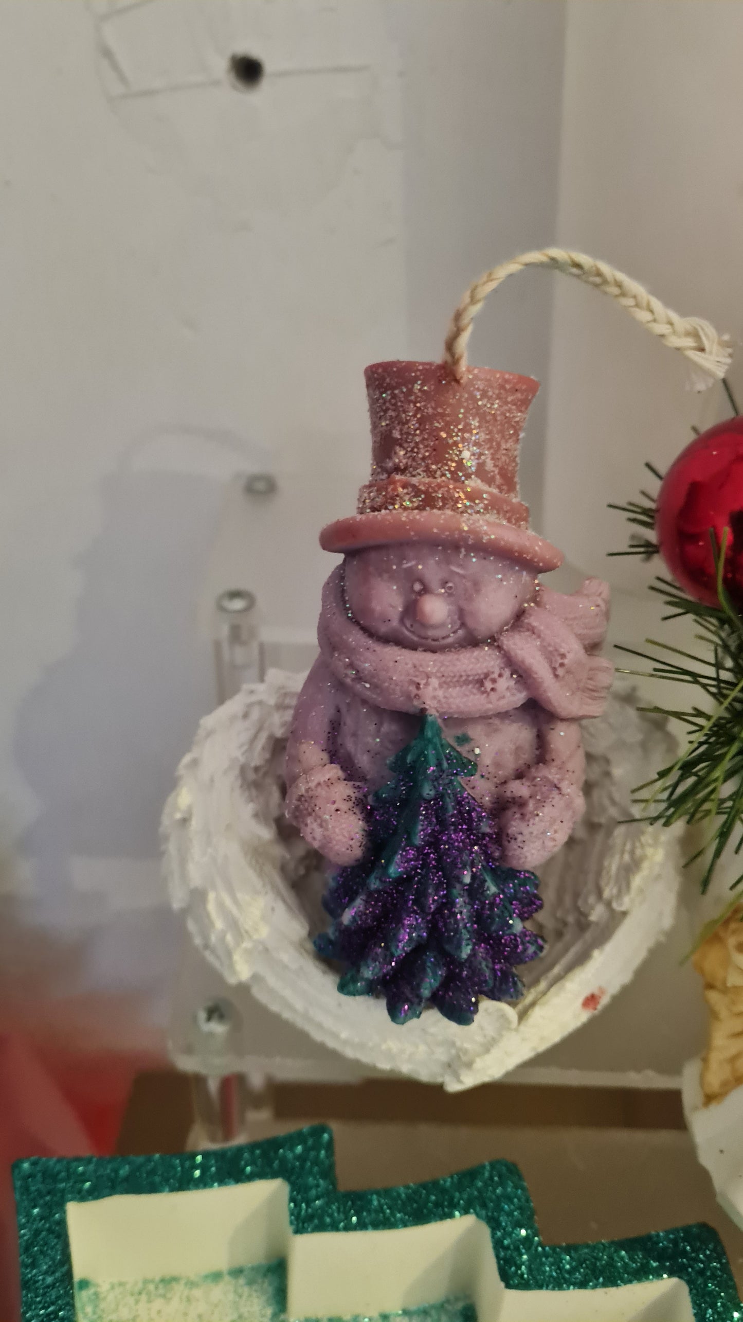 Snowman with Christmas tree(75g)