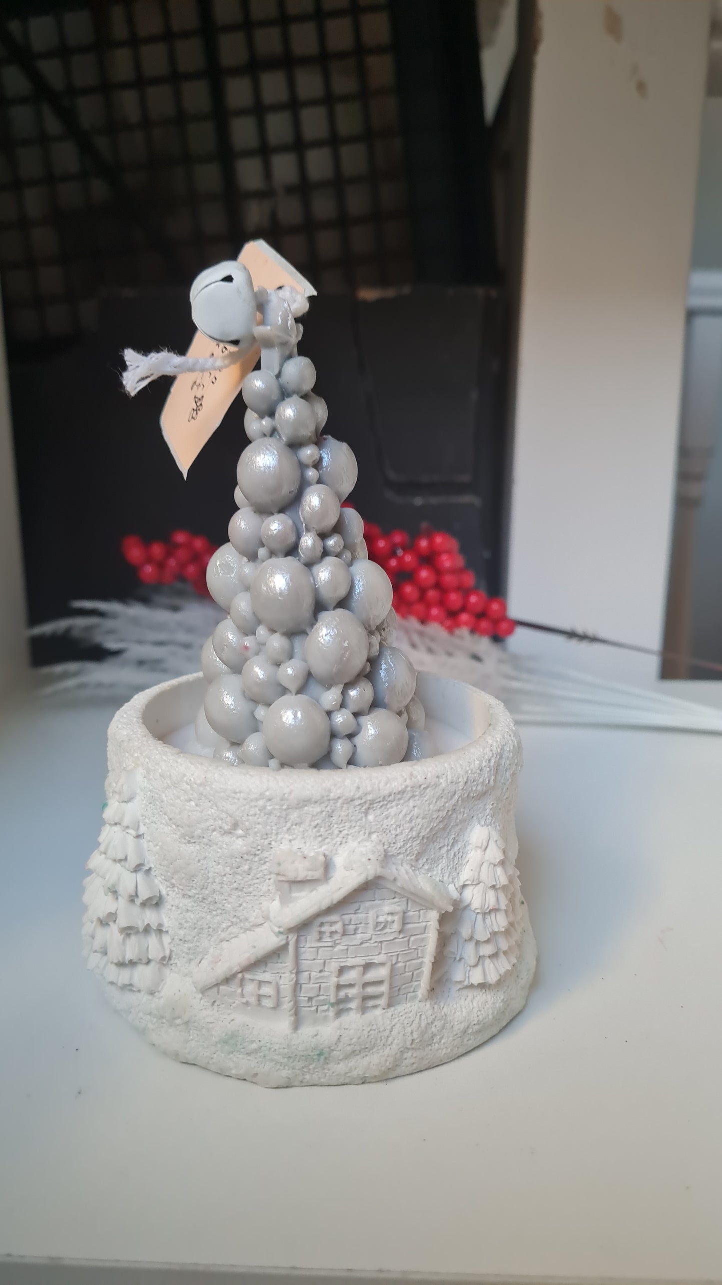 Snow town with Christmas tree"Candels Soya wax 100%natural