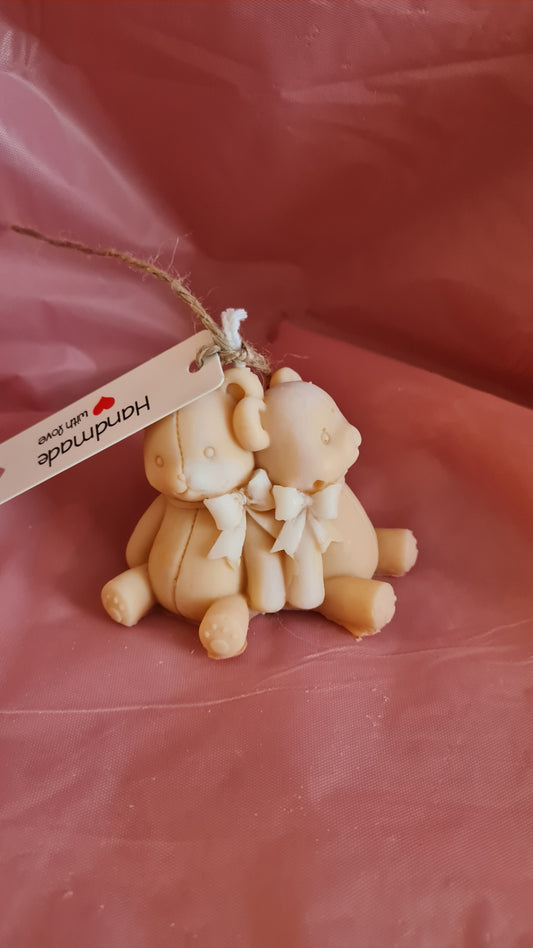 Two-Seated Bears Candle. 50 g