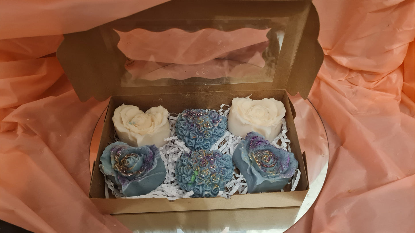 box with wax melt hearts (210g)